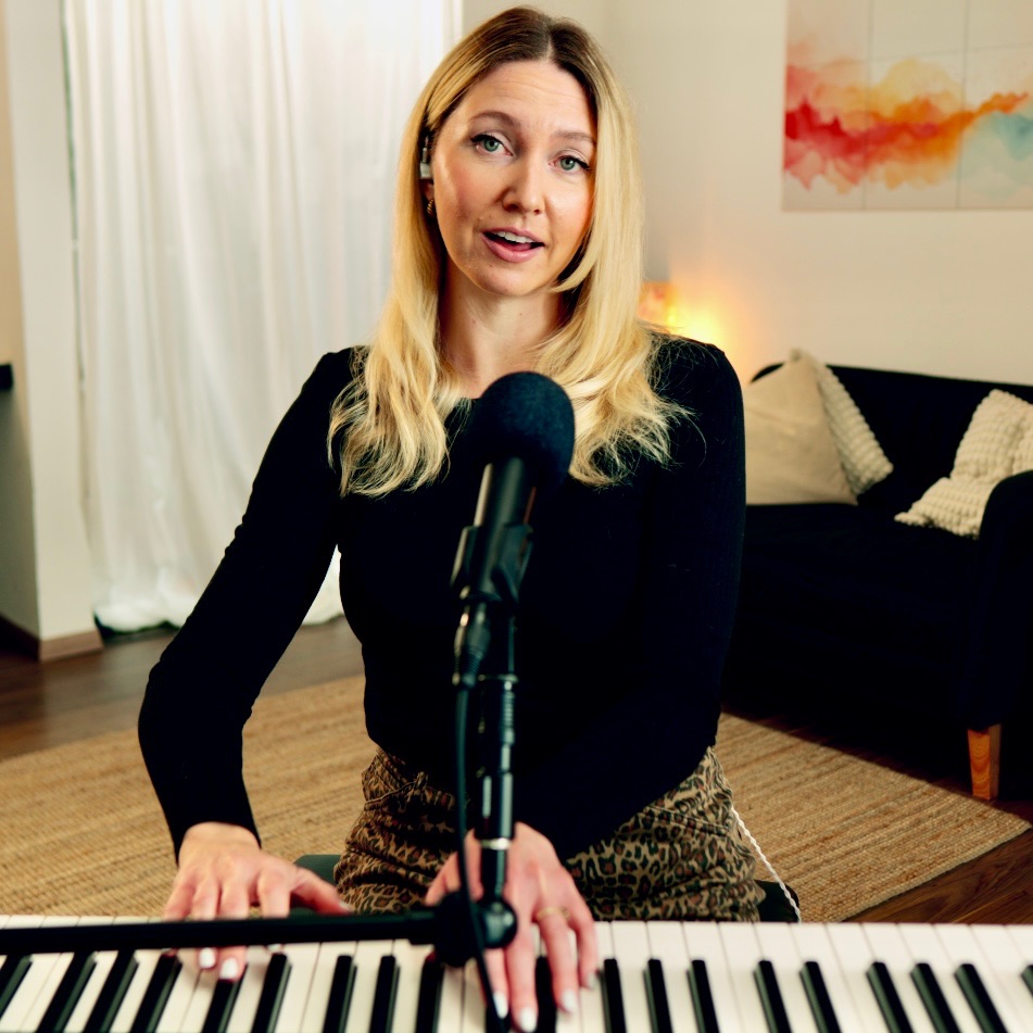 Kate in the coaching studio